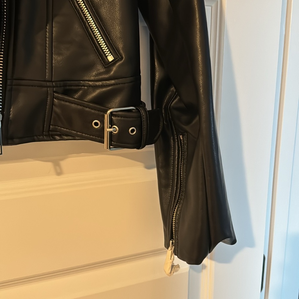 Zara Faux Leather Jacket NWT Size XS - Picture 11 of 14